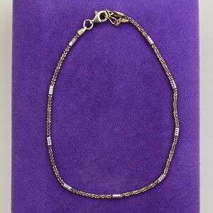 💛 Vintage 925 Gold Plated Diamond Cut Bracelet